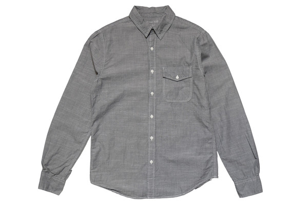 Save Khaki Chambray Work Shirt Save Khaki Chambray Work Shirt