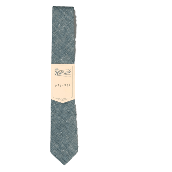 The Hillside Pointed Tie Extra Neppy Indigo The Hillside Pointed Tie Extra Neppy Indigo