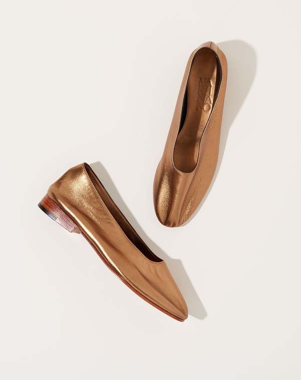 【新品未使用】＜MARTINIANO＞GLOVE Gold COLOR/38 Martiniano Glove- Gold