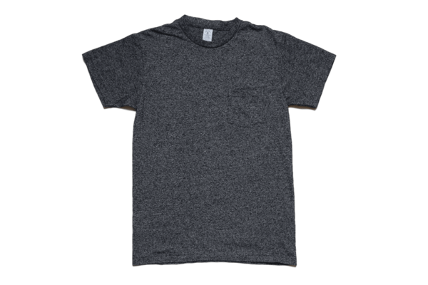 Velva Sheen Twist Pocket Tee Heather Black Velva Sheen Twist Pocket Tee Heather Black