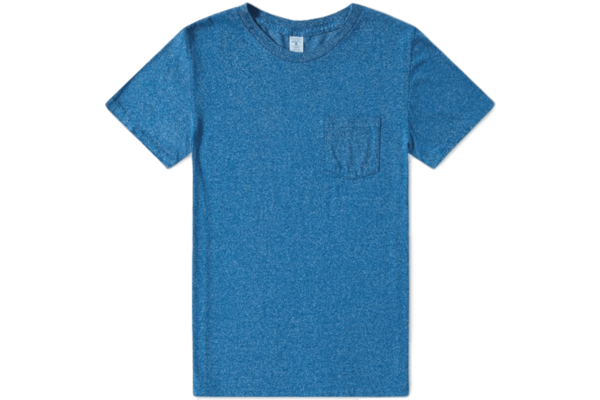 Velva Sheen Twist Pocket Tee Heather Blue Velva Sheen Twist Pocket Tee Heather Blue