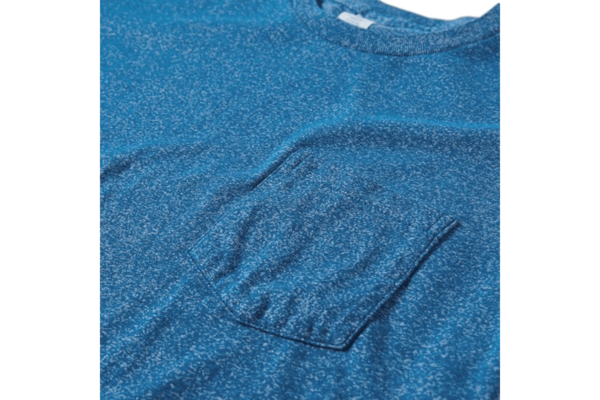 Velva Sheen Twist Pocket Tee Heather Blue Velva Sheen Twist Pocket Tee Heather Blue