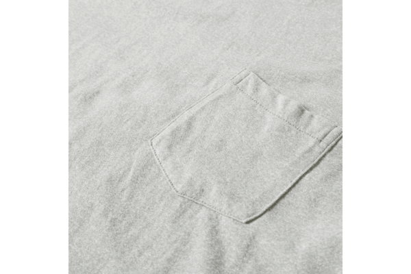 Velva Sheen Twist Pocket Tee Heather Grey Velva Sheen Twist Pocket Tee Heather Grey