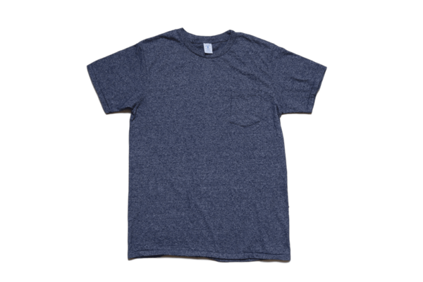 Velva Sheen Twist Pocket Tee Heather Navy Velva Sheen Twist Pocket Tee Heather Navy