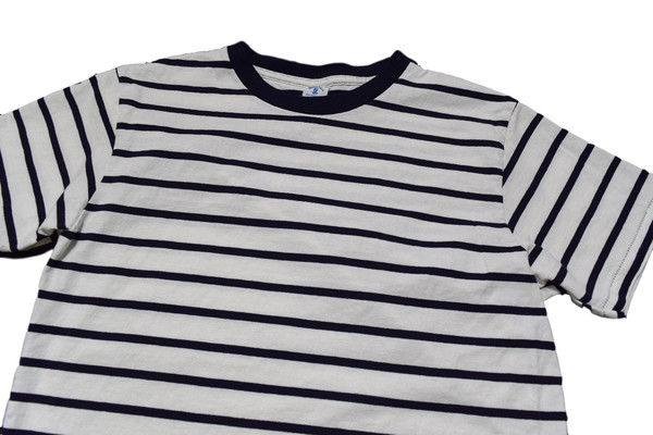 Velva Sheen White Navy Stripe Tee Velva Sheen White Navy Stripe Tee