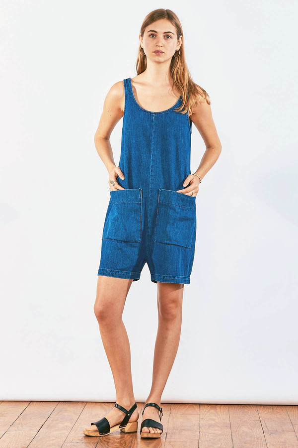 Ilana Kohn Gary Romper Denim Ilana Kohn Gary Romper Denim