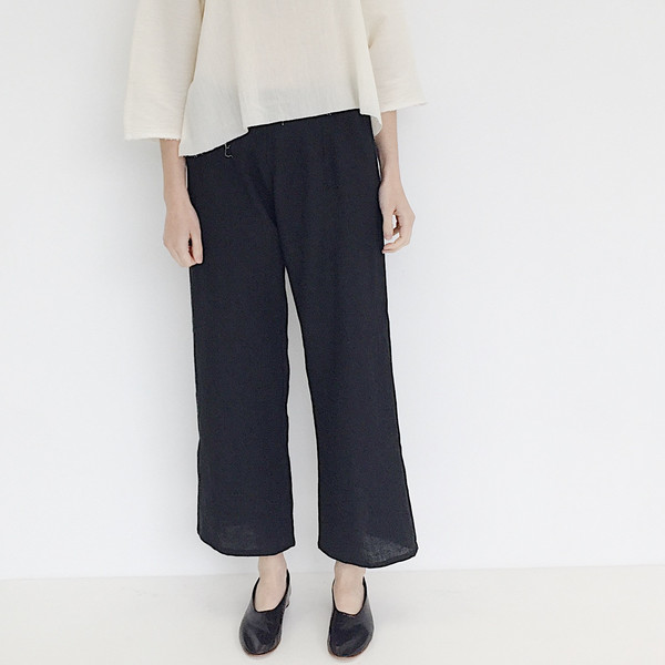 LLOYD Black Linen Pant LLOYD Black Linen Pant