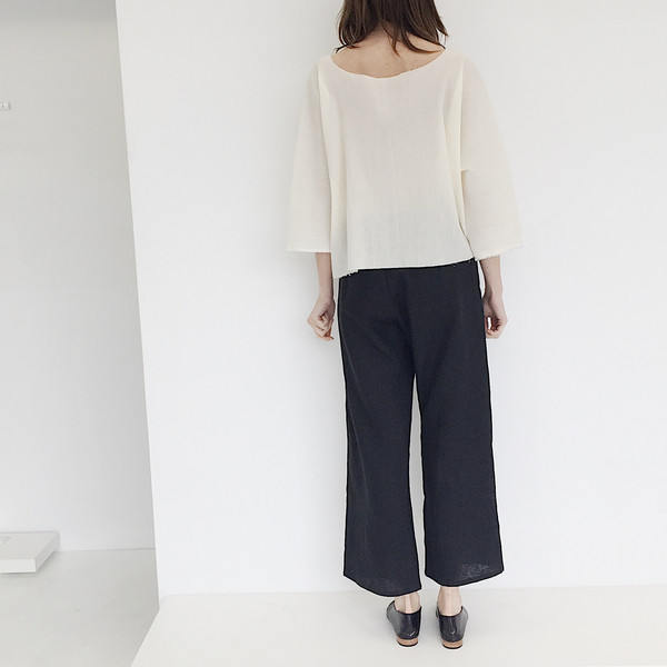 LLOYD Black Linen Pant LLOYD Black Linen Pant