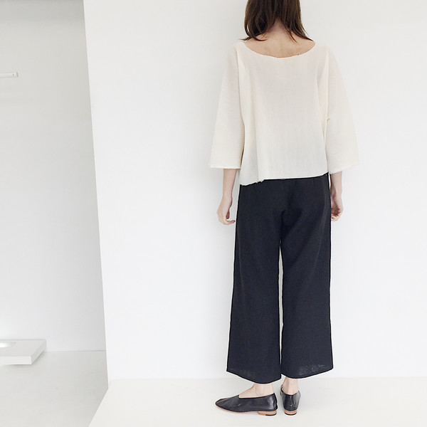 LLOYD Black Linen Pant LLOYD Black Linen Pant