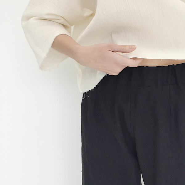 LLOYD Black Linen Pant LLOYD Black Linen Pant