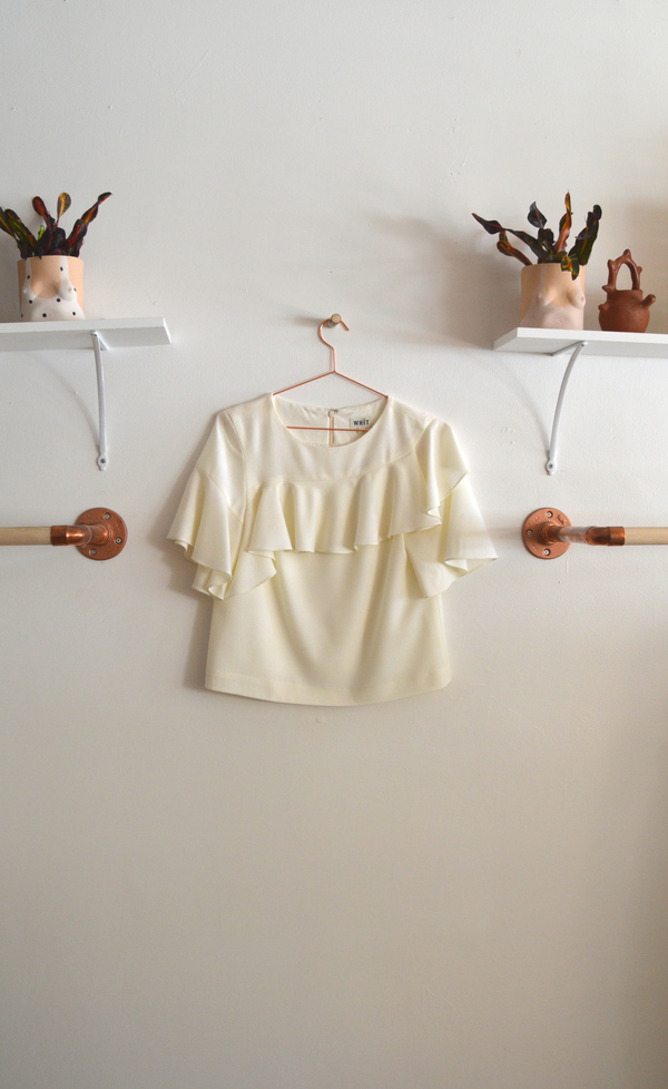 WHiT Lash Top in Ivory WHiT Lash Top in Ivory