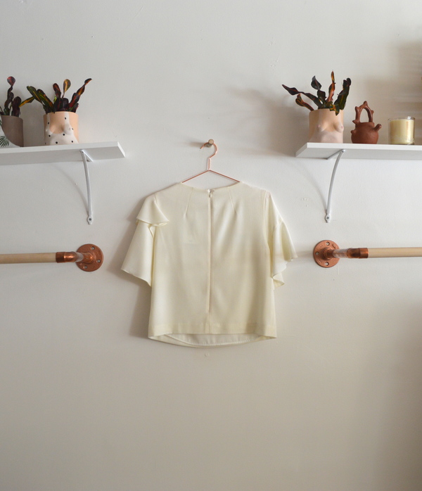 WHiT Lash Top in Ivory WHiT Lash Top in Ivory
