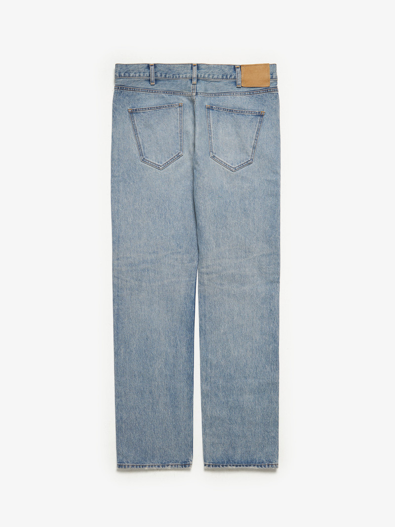 VIP【送料関税込】CELINE light blue cotton washed denim Céline Celine Straight Leg Jeans in Light Blue Cotton Denim
