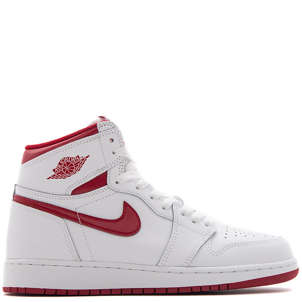 JORDAN 1 RETRO HIGH OG GS METALLIC RED / WHITE JORDAN 1 RETRO HIGH OG GS METALLIC RED / WHITE