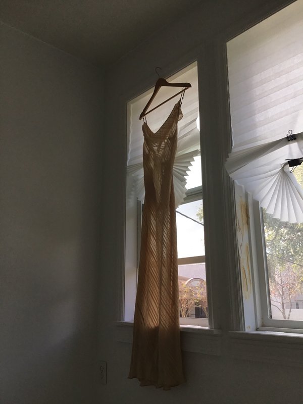 valerie stevens silk dress Valerie Stevens Womens Dress 100% Silk Champagne Pink Sleeveless Sz 14