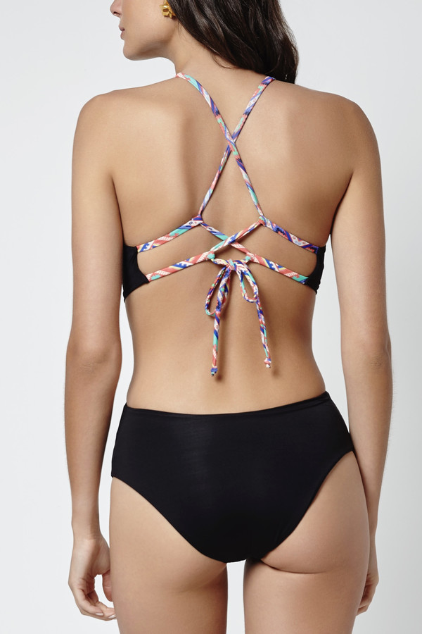 Saha Maya Monokini Black w/Multi Colors Saha Maya Monokini Black w/Multi Colors