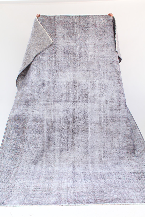 Beklina Turkish Overdyed Rug Grey Beklina Turkish Overdyed Rug Grey