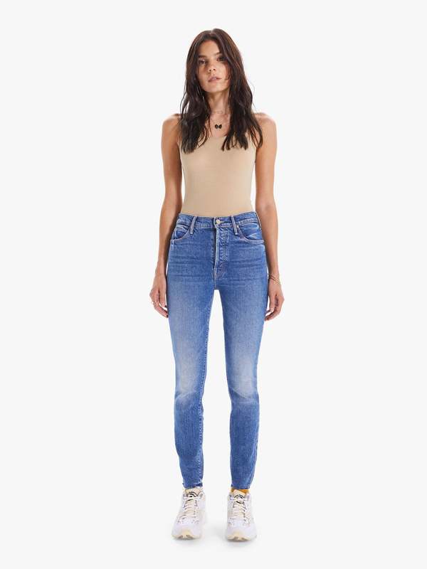 Mother Denim Stunner Ankle Fray Jeans Crate Digger - Main Image