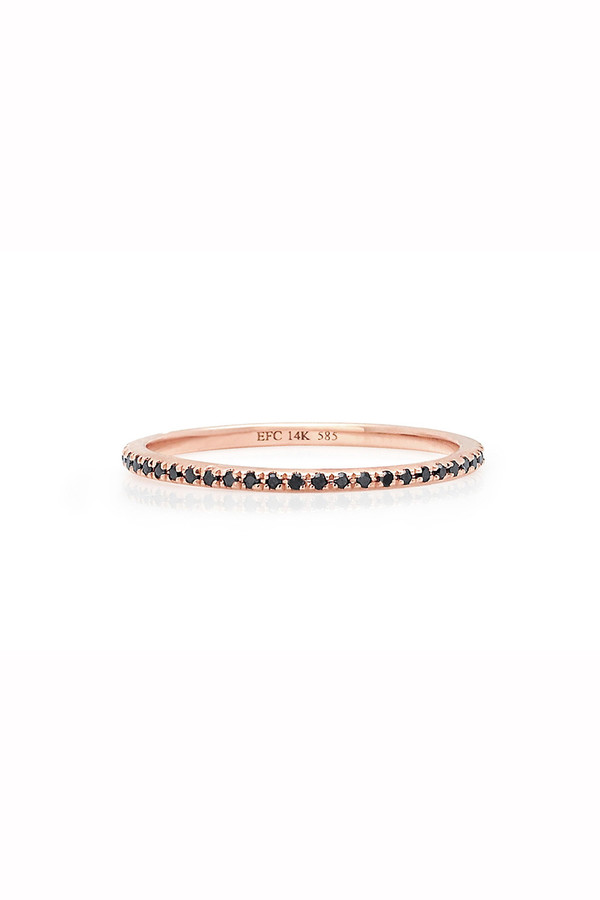 EF Collection Black Diamond Eternity Stack Ring EF Collection Black Diamond Eternity Stack Ring