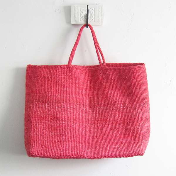 Far + Wide Collective Oversized Sisal Tote - Pink Far + Wide Collective Oversized Sisal Tote - Pink