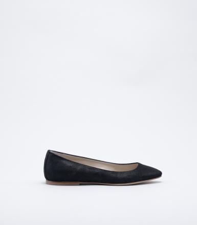 Anniel Pointed Ballerina - Black Anniel Pointed Ballerina - Black