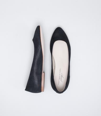 Anniel Pointed Ballerina - Black Anniel Pointed Ballerina - Black