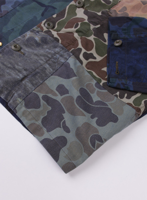 Needles Rebuild Camouflage BDU Shirt Indigo MEDIUM Needles Rebuild Camouflage BDU Shirt Indigo MEDIUM