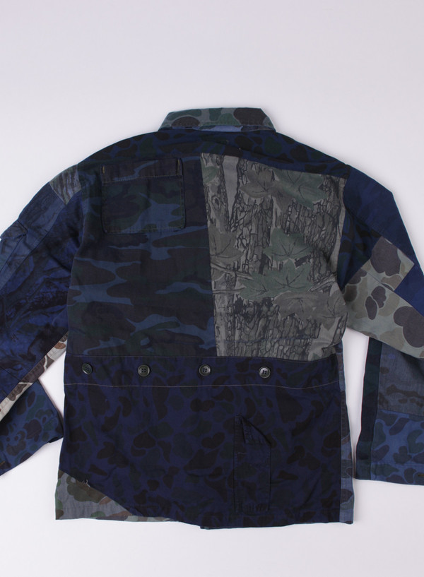Needles Rebuild Camouflage BDU Shirt Indigo MEDIUM Needles Rebuild Camouflage BDU Shirt Indigo MEDIUM