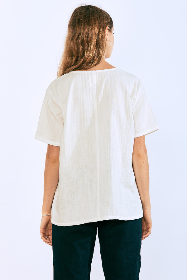 wrk-shp Droplet Top White wrk-shp Droplet Top White