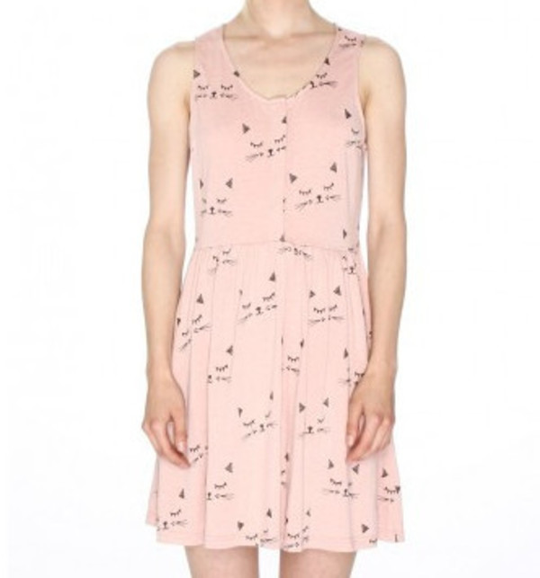 PEPALOVES - CAT FACES ROBE - NUDE PEPALOVES - CAT FACES ROBE - NUDE