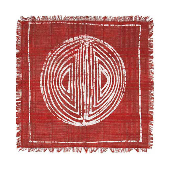 ADIRE SPLIT CIRCLE MOTIF POCKET SQUARE ADIRE SPLIT CIRCLE MOTIF POCKET SQUARE