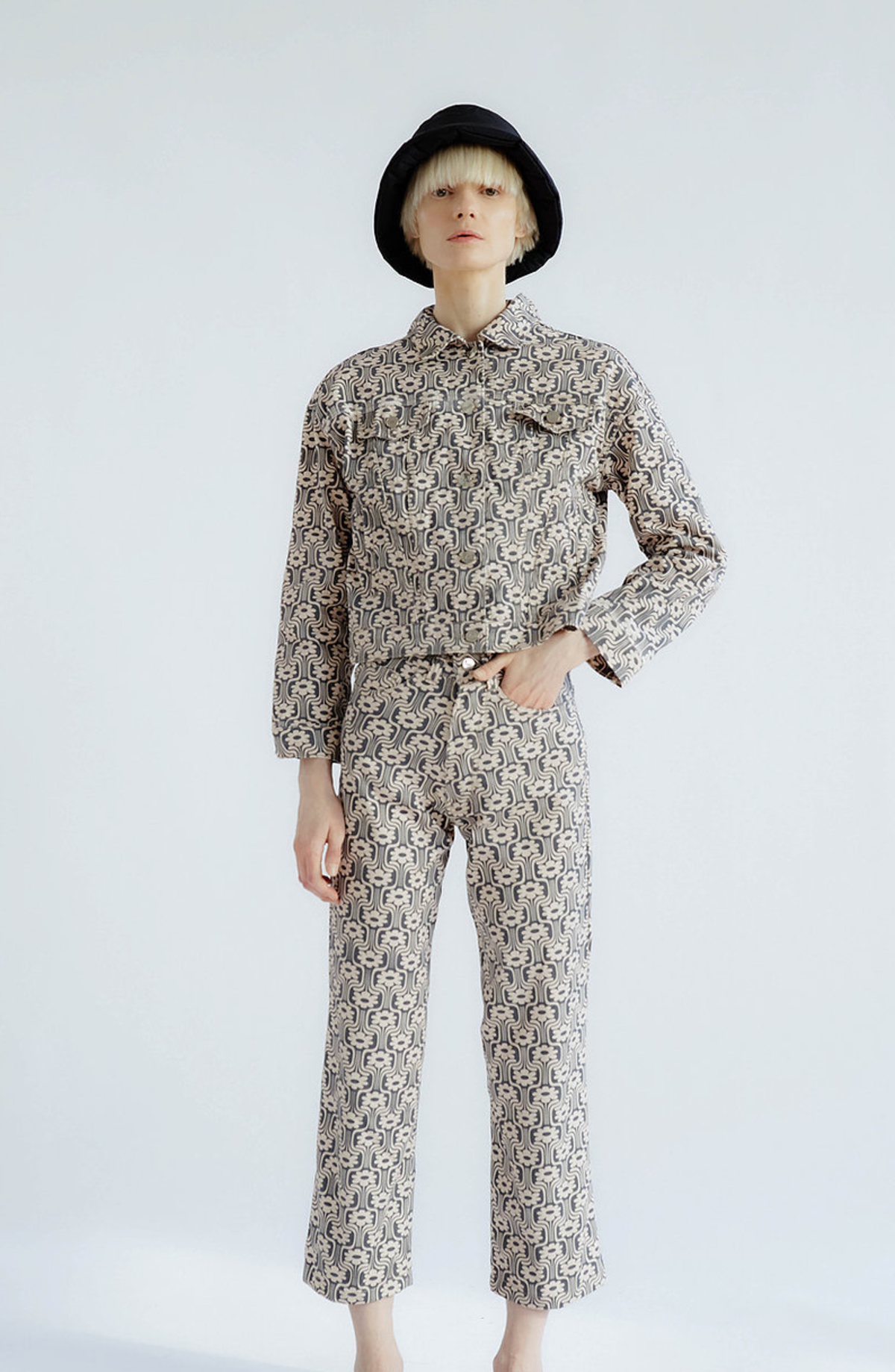 Tach Clothing OLAYA DENIM PANT BLACK/NATURAL Garmentory