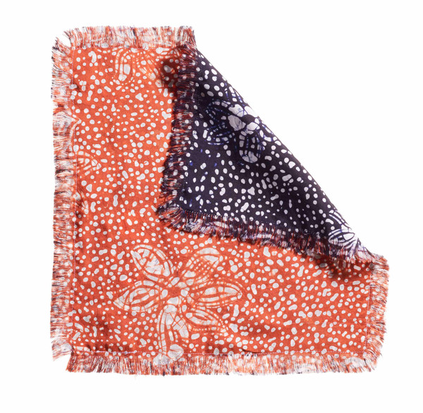 DOUBLE SIDED OLORUN PATTERN POCKET SQUARE DOUBLE SIDED OLORUN PATTERN POCKET SQUARE