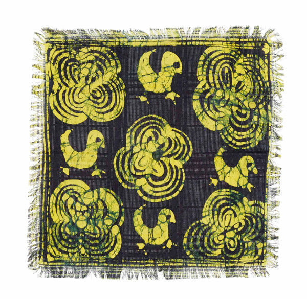 FOWL MOTIF POCKET SQUARE FOWL MOTIF POCKET SQUARE