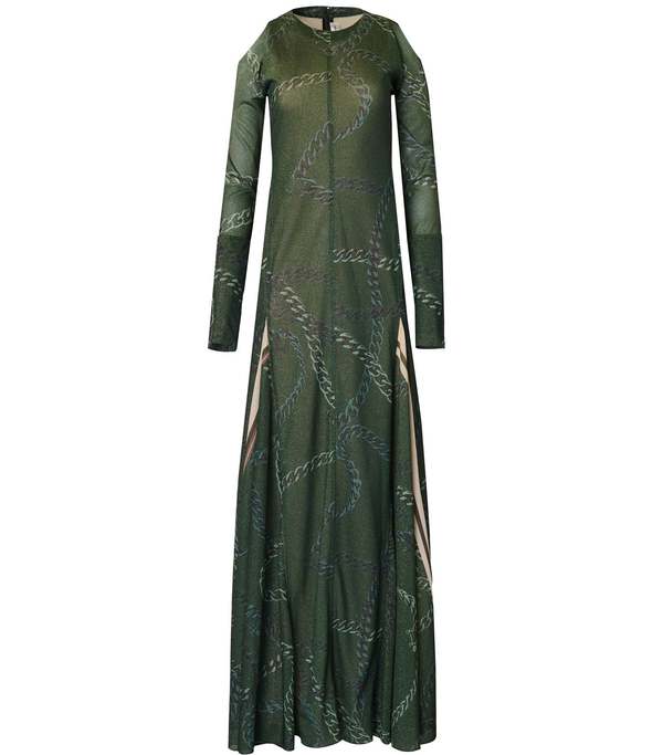 Victoria Beckham Open Shoulder Floor Length Dress - Dark Green | Garmentory Victoria Beckham Open Shoulder Floor Length Dress - Dark Green | Garmentory
