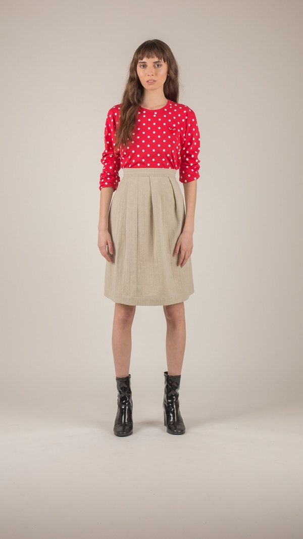 comme des garcons red polka dot