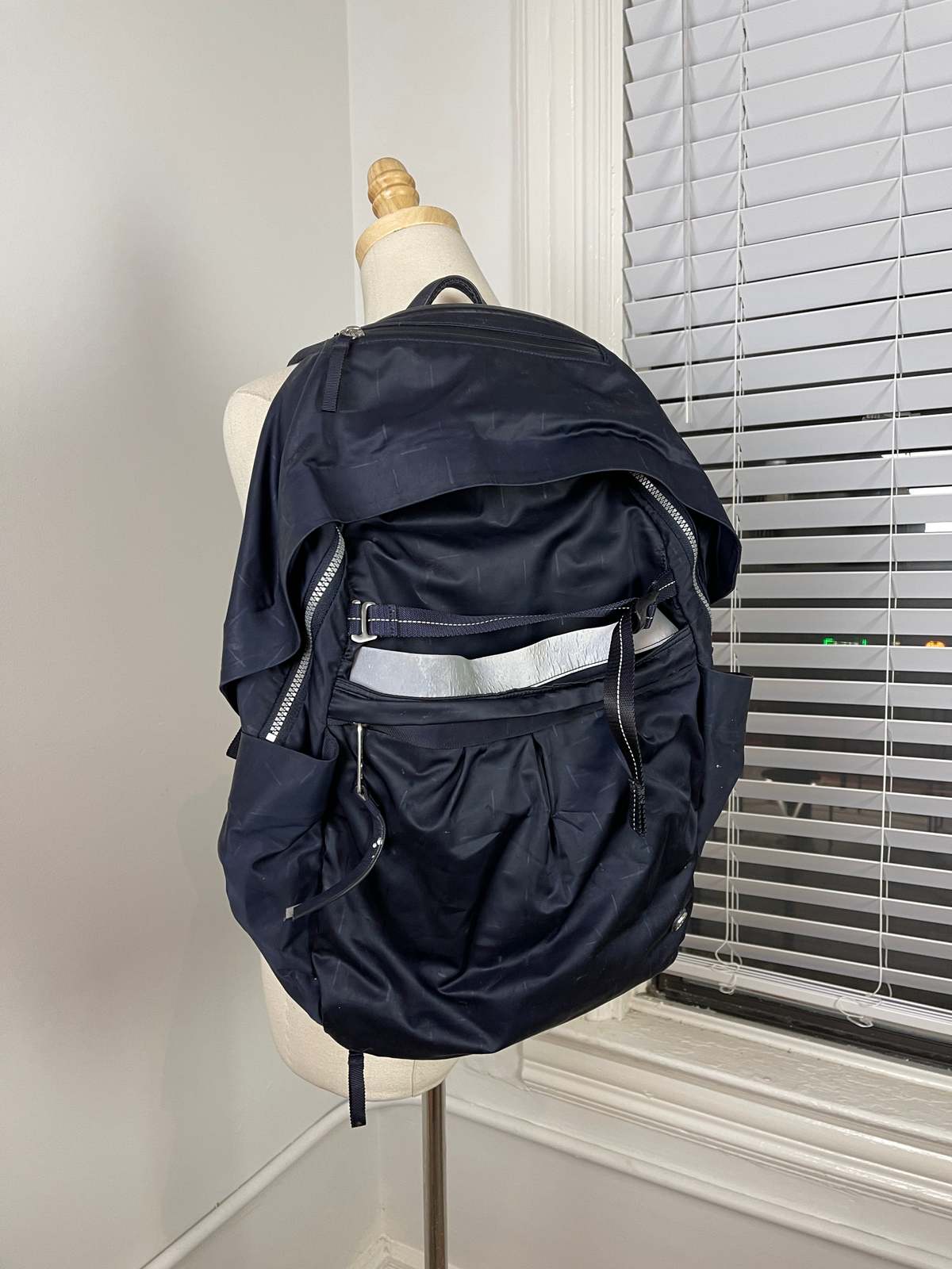 blue lululemon backpack Everywhere Backpack- Knit Mesh-Crater CARE2WEAR Gear W 25Cm X D 9Cm X H 41Cm (9.8 X 3.5 X 16.1) Lululemon New Crew Backpack Review