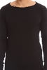 V::Room Fleece Crewneck LS Sweater - Black - Thumbnail 4