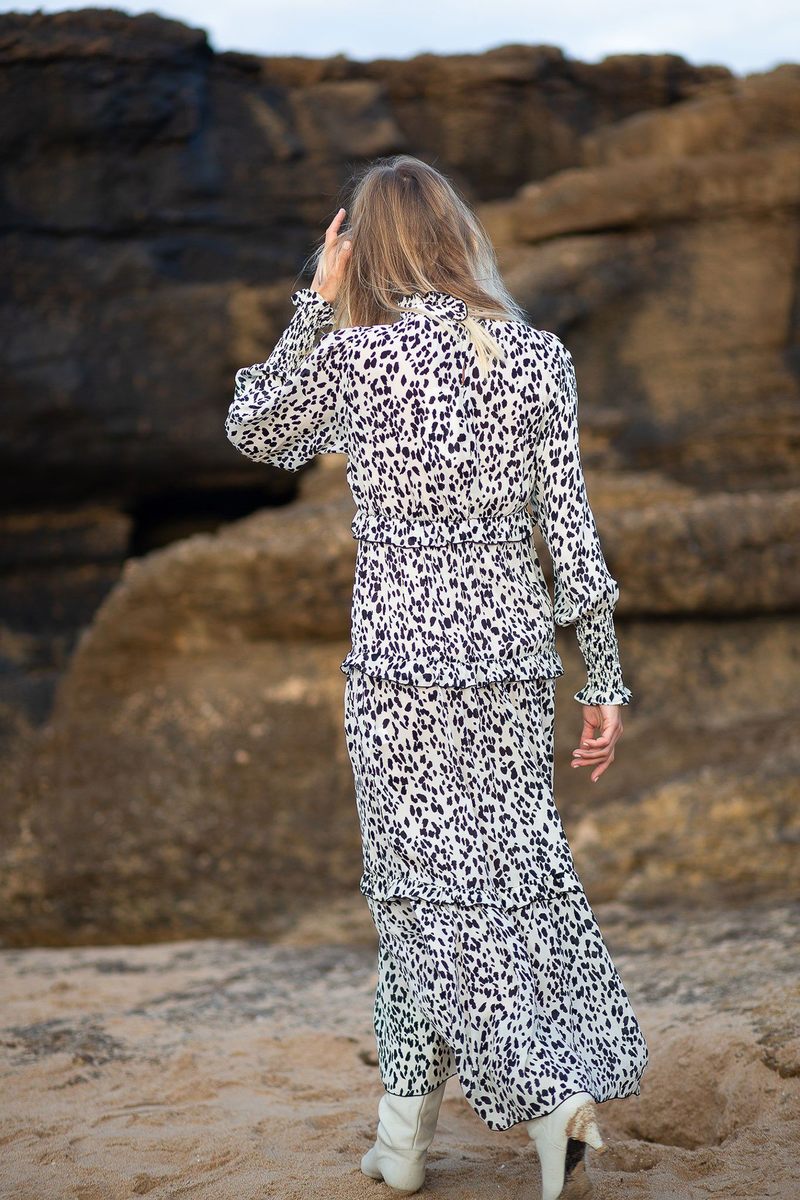 Poppy Field Christian Maxi Dress - Stain Black | Garmentory