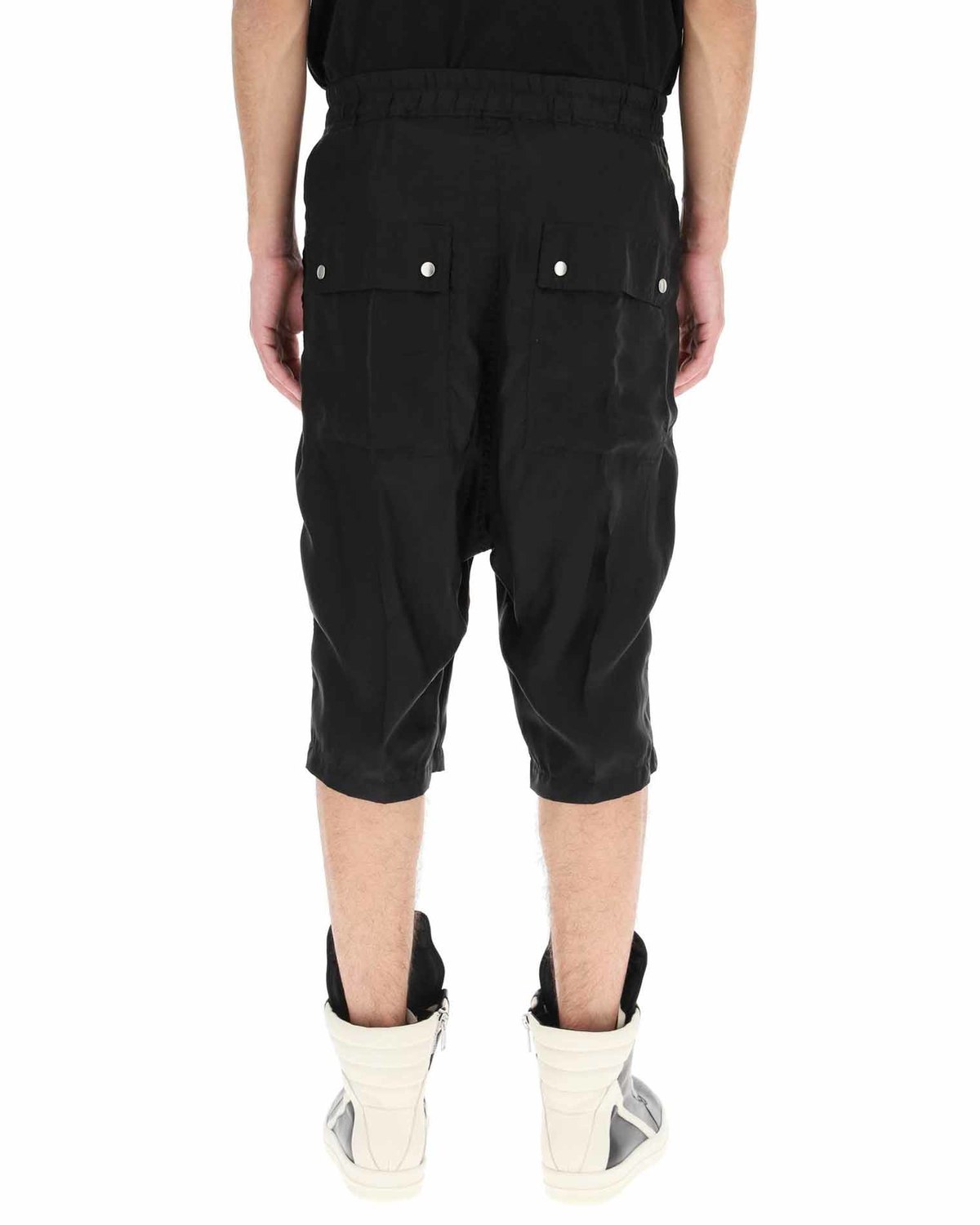 Rick Owens Bela Pods Shorts - black | Garmentory