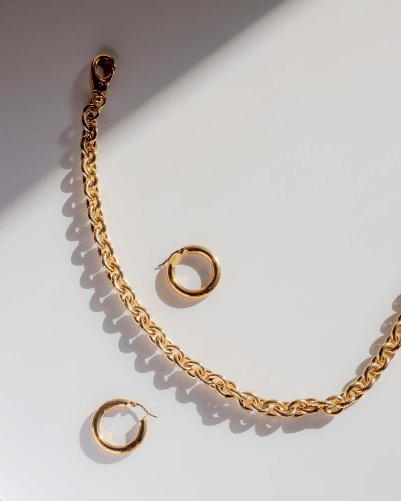 Common Muse Freja Large Hoop Earring - Gold | Garmentory