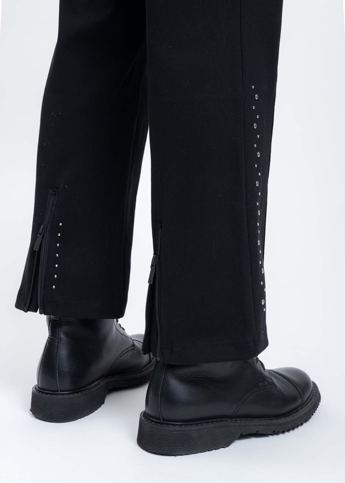 C2H4 Asteroid Rivet Zippered Sweatpants - black - Image 6 of 8