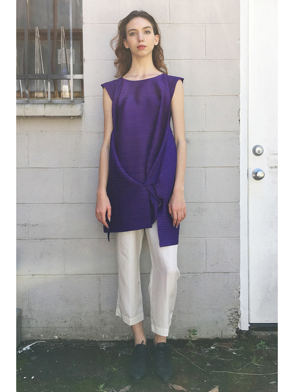 Issey Miyake Spinning Bounce Dress - Purple | Garmentory