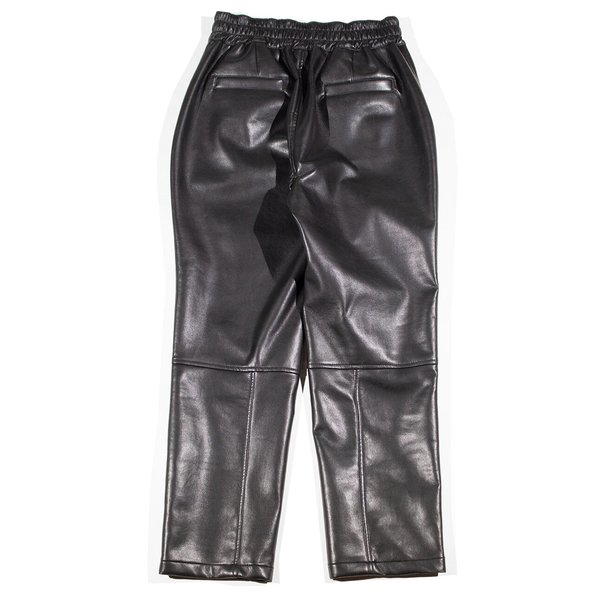 stein 19AW FAKE LEATHER TROUSERS 