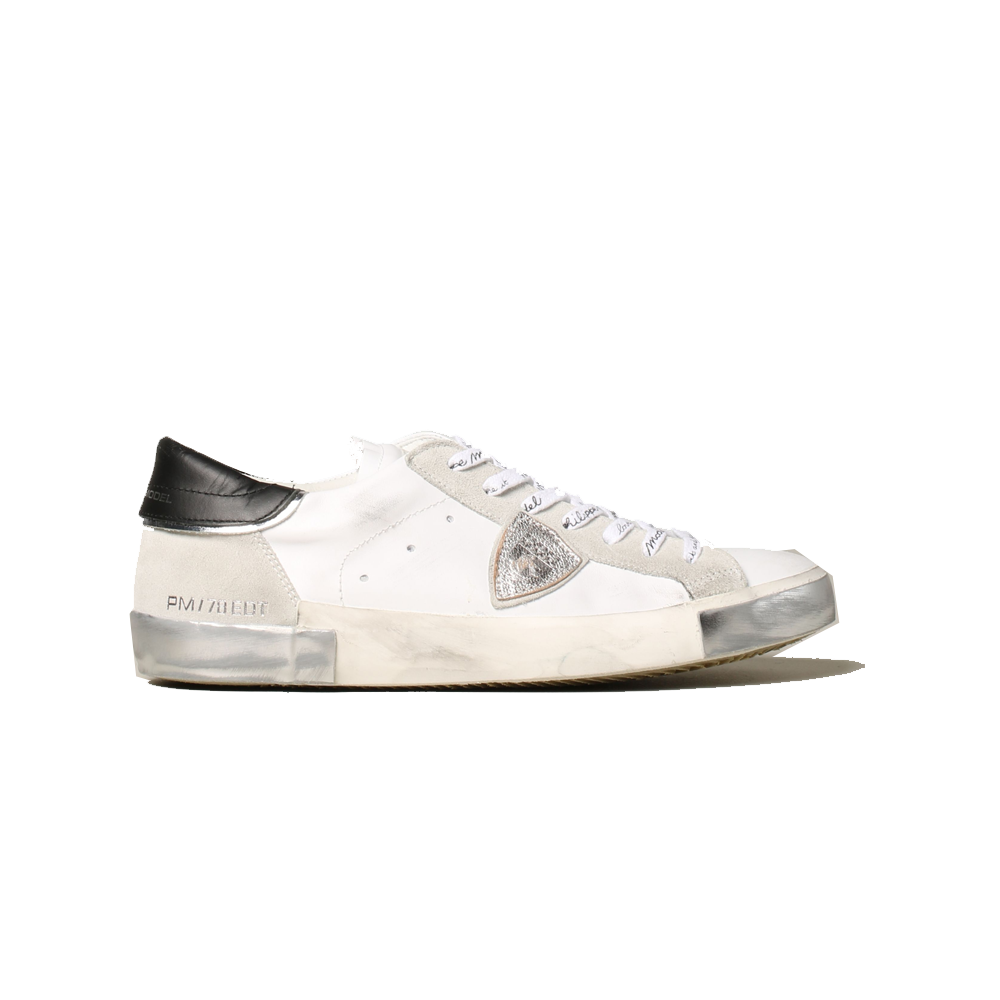 Philippe Model PRSX Low Foxy Lamine Sneakers - White/Argent