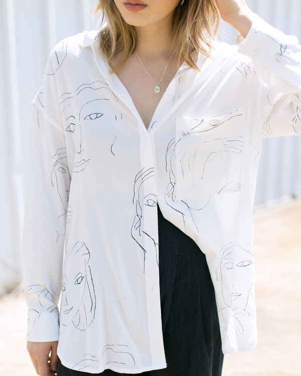 Paloma Wool Leandra Faces Shirt | Garmentory
