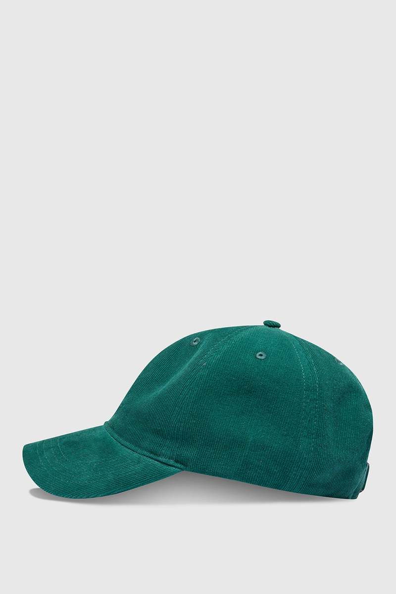 Wood Wood Low Profile Corduroy Cap Emerald Green Garmentory