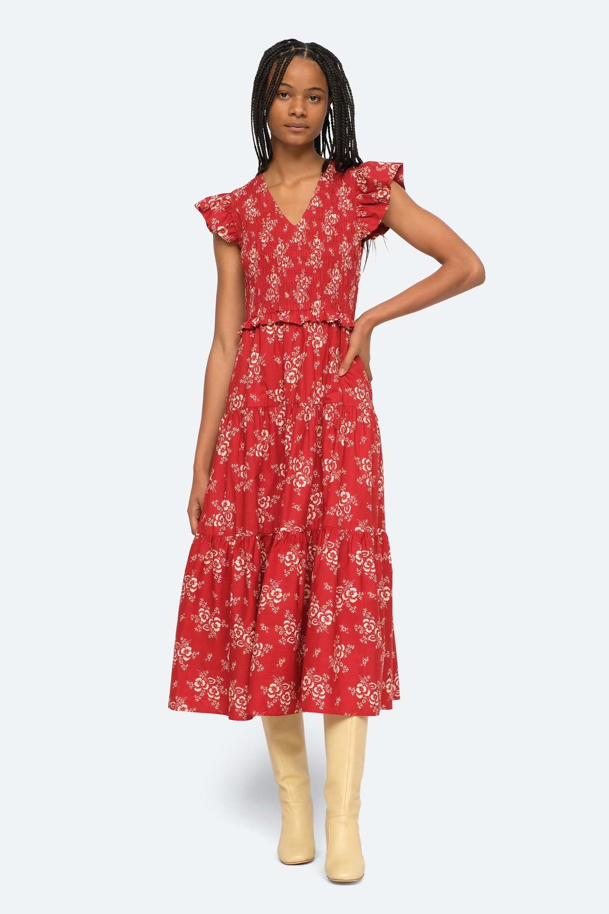 knee length dresses for ladies Alessia Midi main image 0