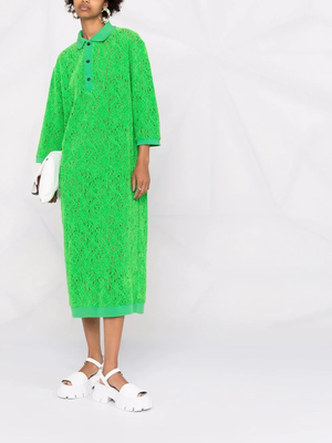 HENRIK VIBSKOV Polo Lace Dress - Green | Garmentory