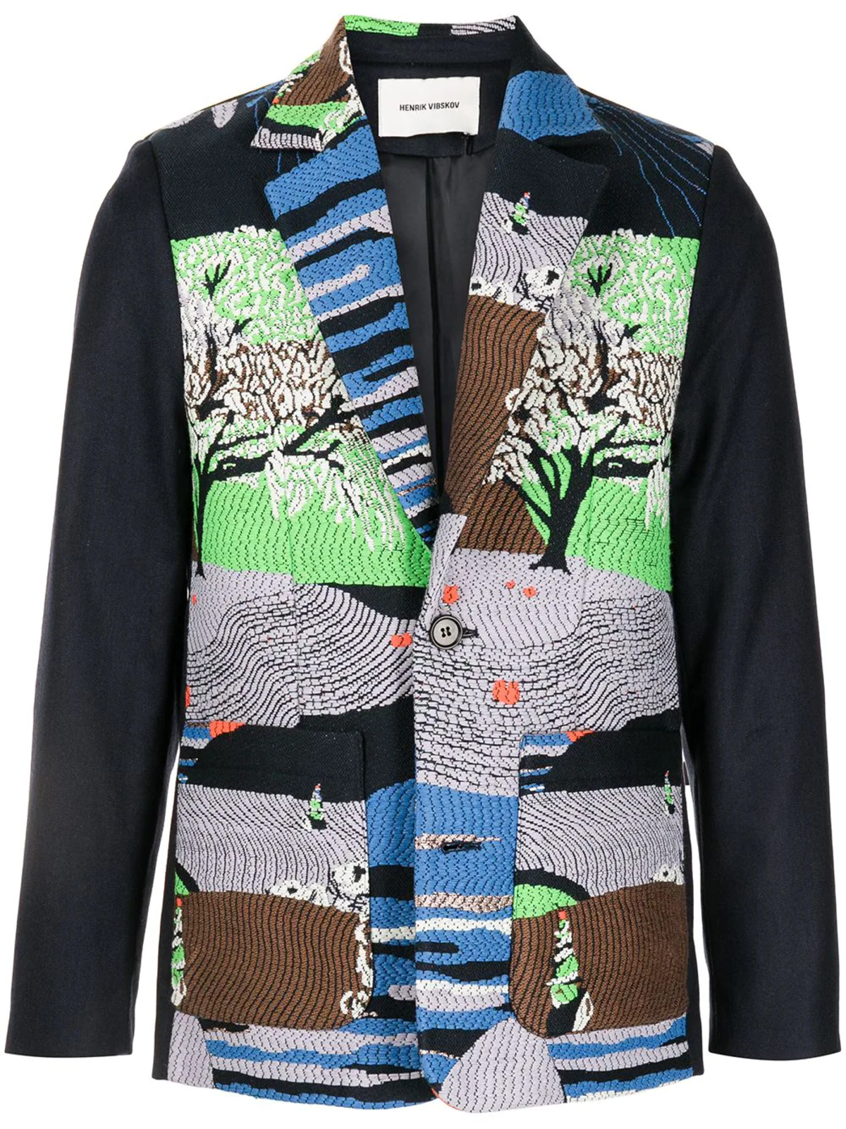 Henrik Vibskov Hiking for Cake Embroidery Blazer | Garmentory